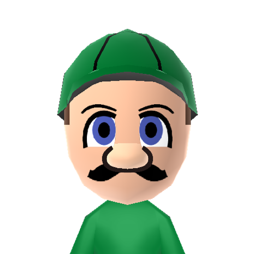 Lugi Mii character: Lugi from Mario