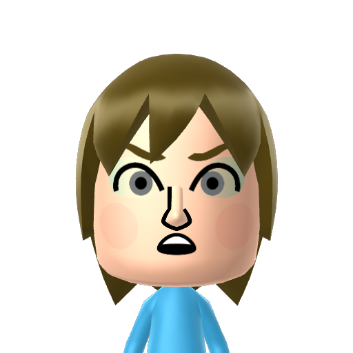 얽얾엄업없엇었엉엊엌 Mii character: This is a Mii for testing Mii nicknames.