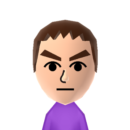 Carter Mii character: NNID: RedneckIrish