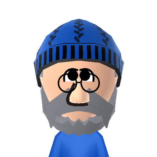 Merlin Mii character: The smart and eccentric wizard from the 1963 Disney film "The Sword in the Stone".