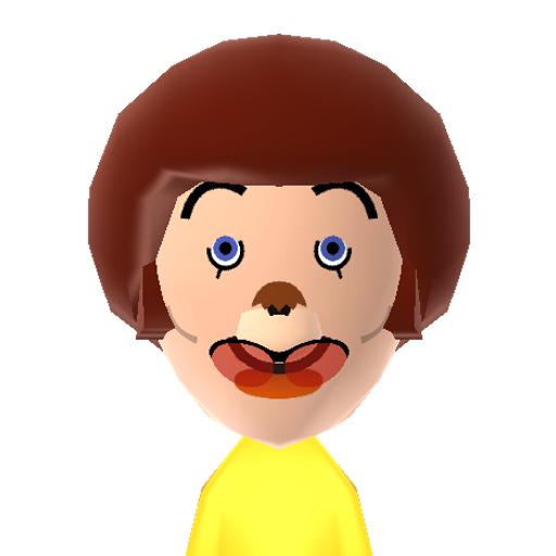 Ronald McD Mii character: Mascot of the McDonald's franchise.