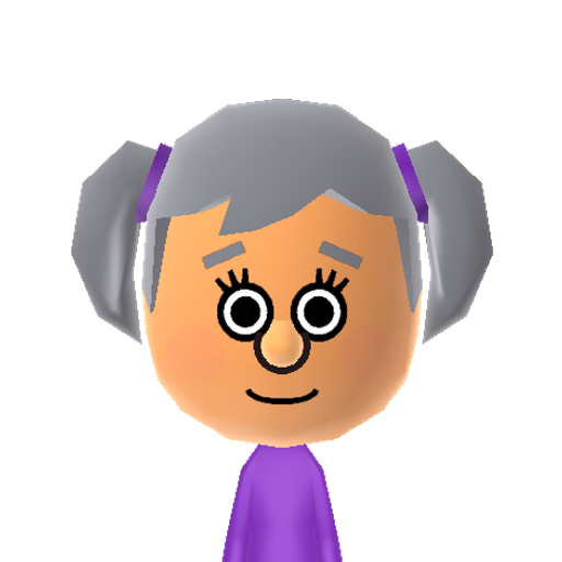 violet Mii character: From the British stop-motion animated children's television series "Fifi And The Flowertots".