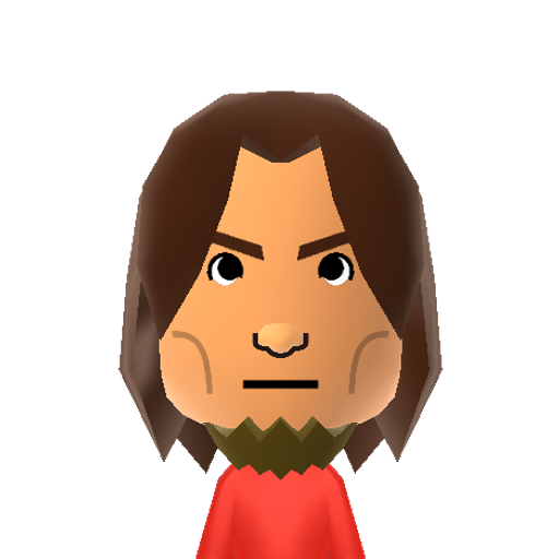あきもと Mii character: a Happy Hammerin' Staff Mii