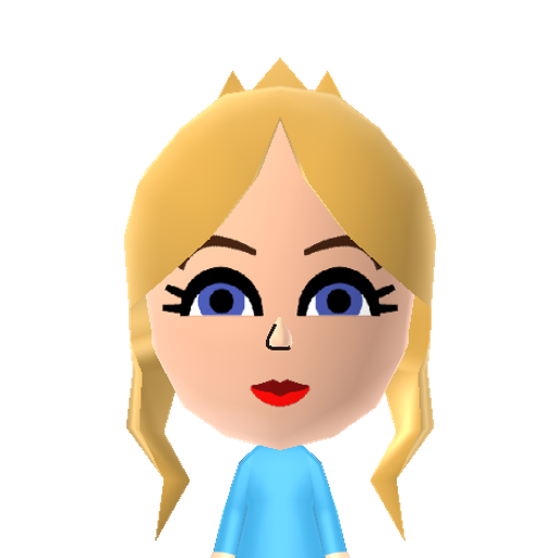Elsa Mii character: The magical princess from the movie, Frozen.