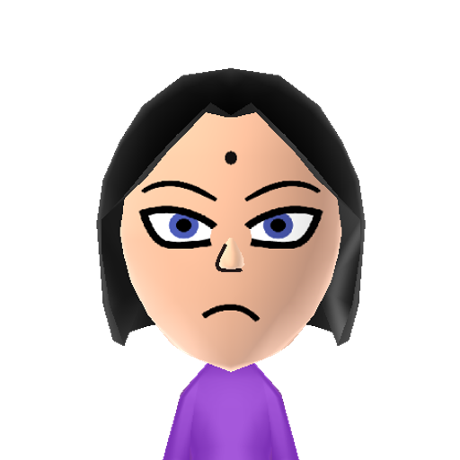 Raven Mii character preview