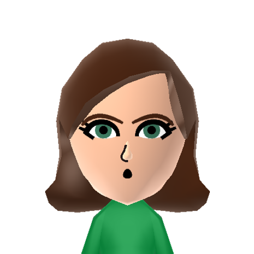Disgust Mii character: One of Ryley's emotions from Disney-Pixar's animated film "Inside Out"