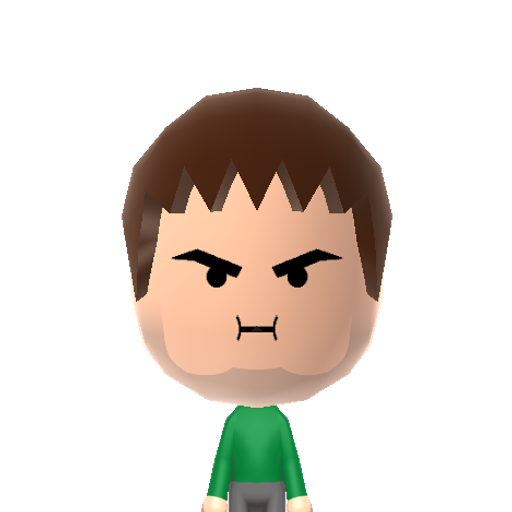 BarryGrump Mii character: Barry Kramer the editing genius behind Game Grumps on YouTube. He also hosts Table Flip.