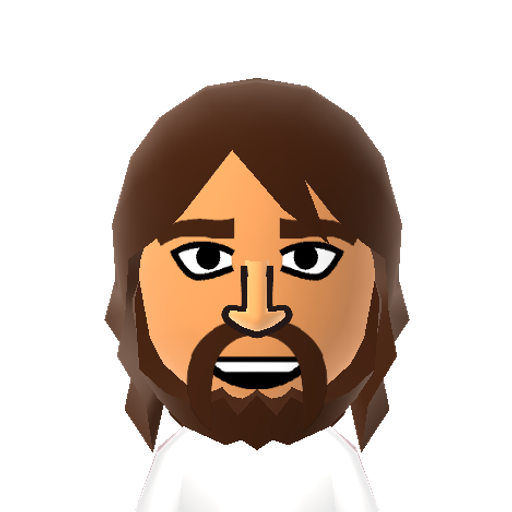 Barry Gibb Mii character: Member of the Bee Gees known for his falsetto singing voice.