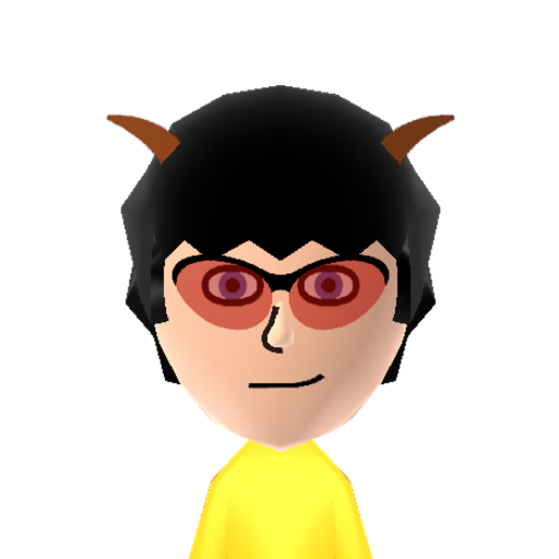 Sollux Mii character preview