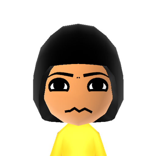 Ankha Mii character: A Mii from Wii Sports On Steroids, a mod for WIi Sports