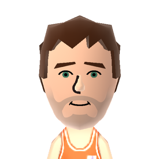 Kevin Love Mii character: Kevin Wesley Love, an American professional basketball player who's played for Utah Jazz. (Source: www.jvgs.net/tlblog/qrcodes.htm)