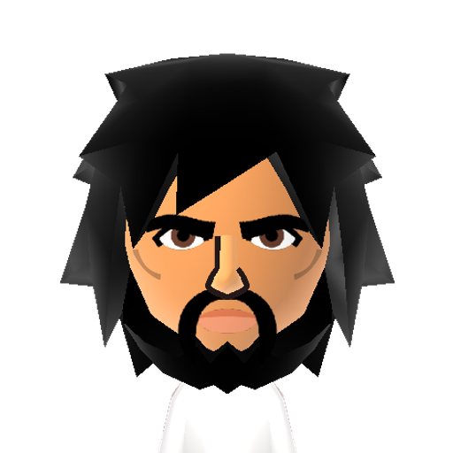 Fernando Mii character: from Greasy Moose's "Pleasure Island"