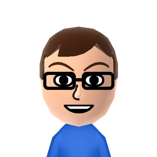 Clark Kent Mii character: These are extracted and derived from the Mii Central Miis from the 3DS Miitopia.