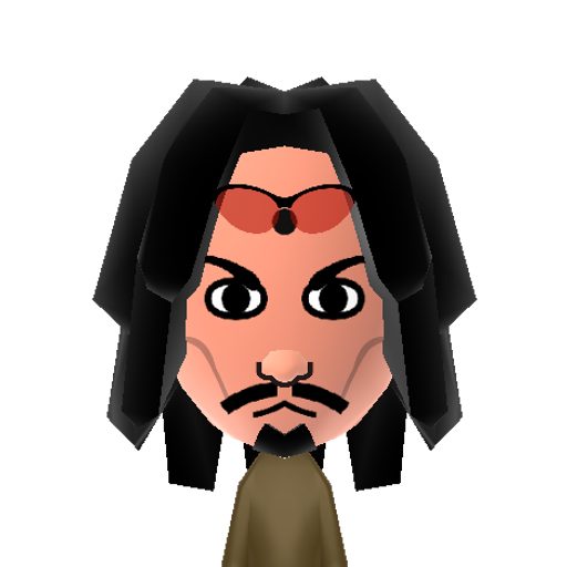 J. Sparrow Mii character: Johnny Depp's rum-loving pirate character from the "Pirates of the Caribbean" films.