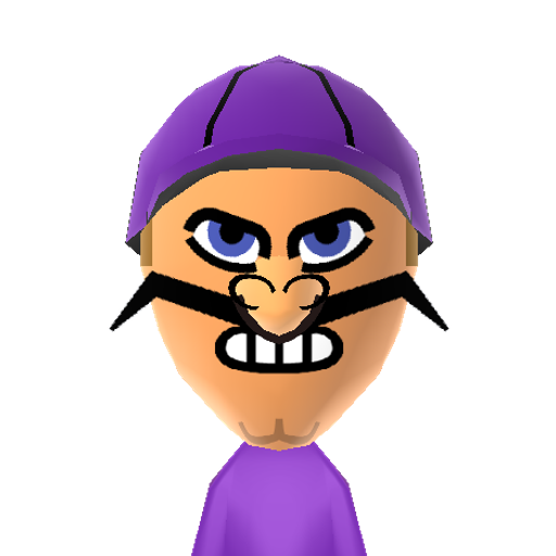 Waluigi Mii character: Warios brother and a bad guy in Mario games.