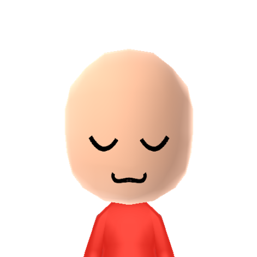 uwu Mii character: This is a Mii uploaded for the 3DS version and distributed by Mii Central for both the 3DS and Switch versions of Miitopia.