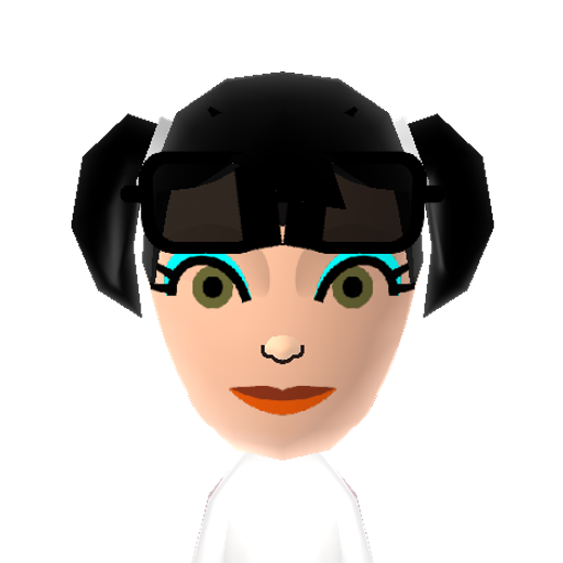 AbbySciuto Mii character: Forensic specialist from NCIS portrayed by Pauley Perrette.