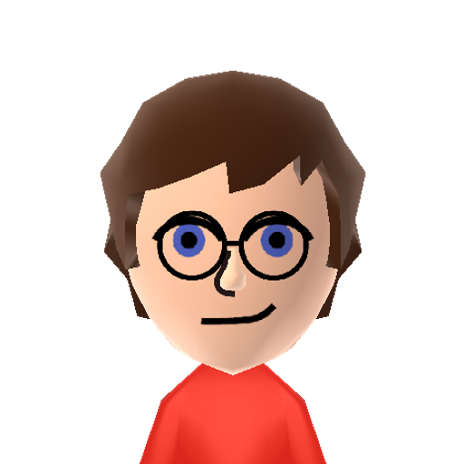 ProtonJon Mii character: A recreation of the Mii ProtonJon used in the Runaway Guys videos.