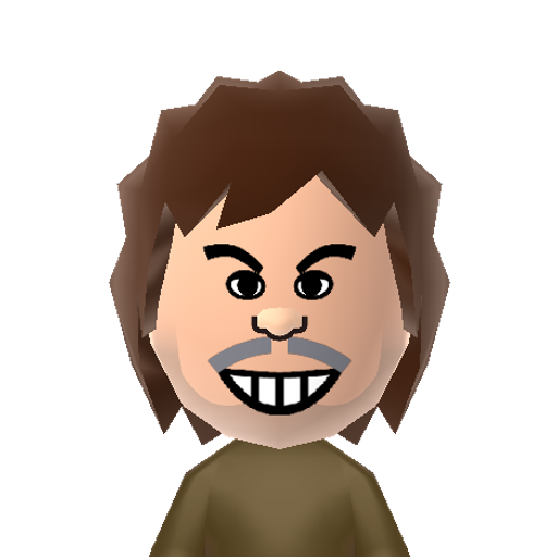 Booger Mii character: Disgusting nerd from the "Revenge of the Nerds" movies, played by Curtis Armstrong.