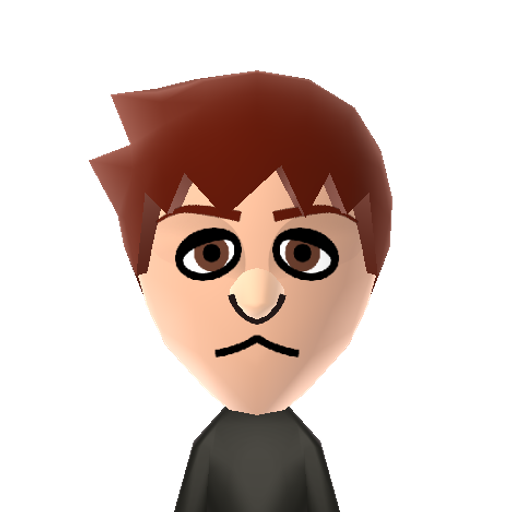 Glass Joe Mii character: A French boxer from the Punch-Out!! video game series. This Mii is based off of his Wii appearance, from his contender fight.