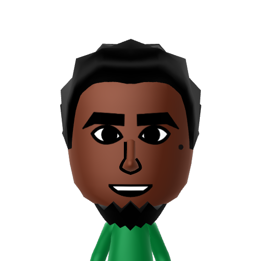 Tyrone Mii character: A Mii from You Play Motion, a mod for Wii Play Motion.