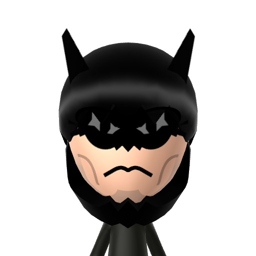 Batman Mii character: These are extracted and derived from the Mii Central Miis from the 3DS Miitopia.