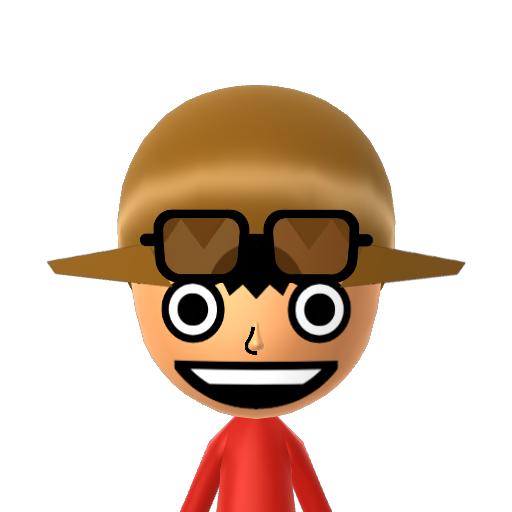 Luffy Mii character preview