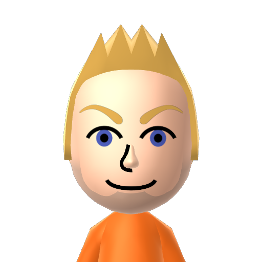 Orenji Mii character: A Mii from Last Day of WaraWara Plaza, a mod for Nintendo Wii U (WaraWara Plaza)