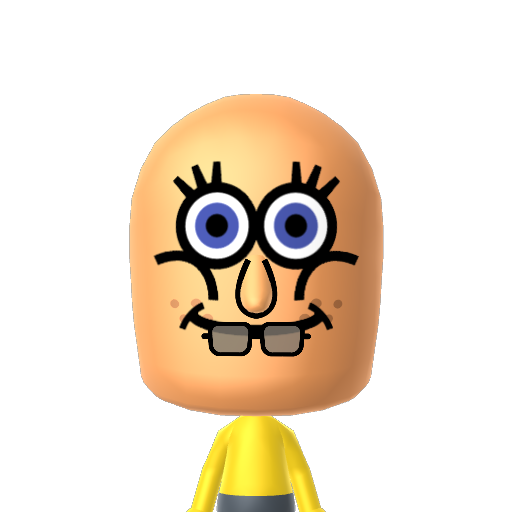 Spongebob Mii character preview