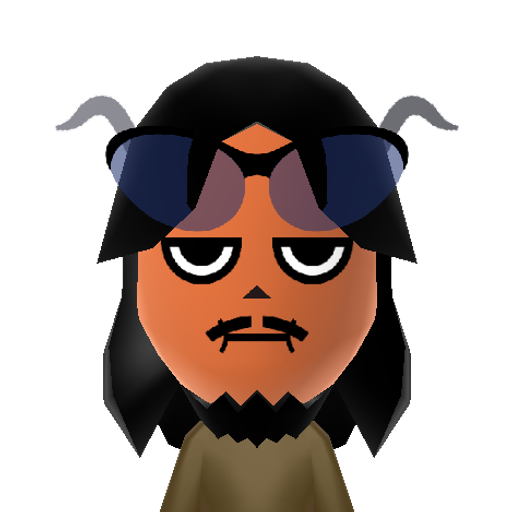Hell Guy Mii character: A Mii from Wii Sports Anarchy, a mod for Wii Sports
