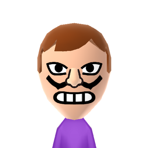 Waluigi Mii character preview