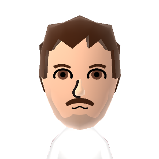 JimBonacci Mii character: The creator of the physics racing game "Happy Wheels".