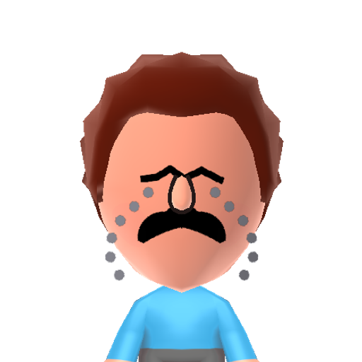 Crying Boy Mii character: Nobody knows what made him so upset.