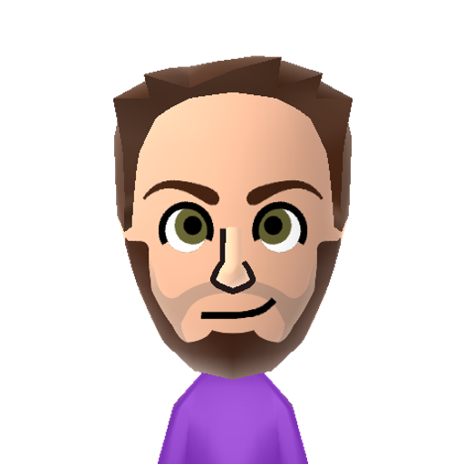 Jeff Mii character: A Youtuber who does mostly top 10s on various video games. Also occasionally appears on PBGgameplay as part of "PB & Jeff"