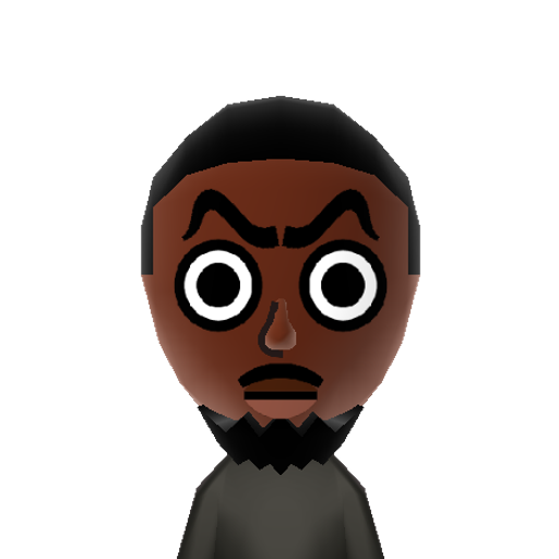 Black M Mii character preview