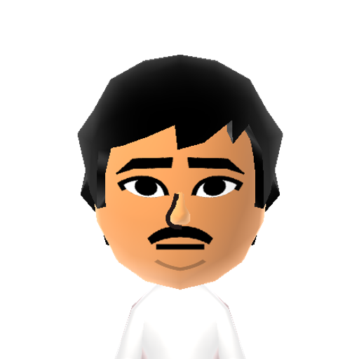 Escobar Mii character: Columbian drug lord.