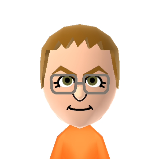 Erick Mii character: A Mii from Wii Sports Club Resort, a mod for Wii Sports Resort.
