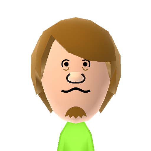 Shaggy Mii character preview