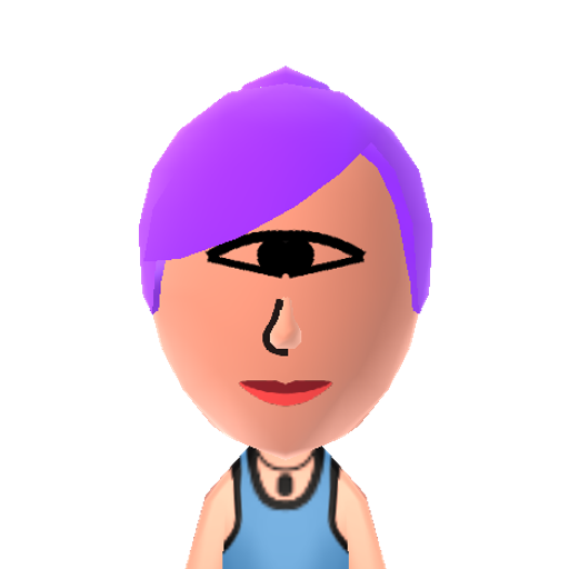 Leela Mii character: a Mii from Tomodachi Life Mii QR Codes: Version 2