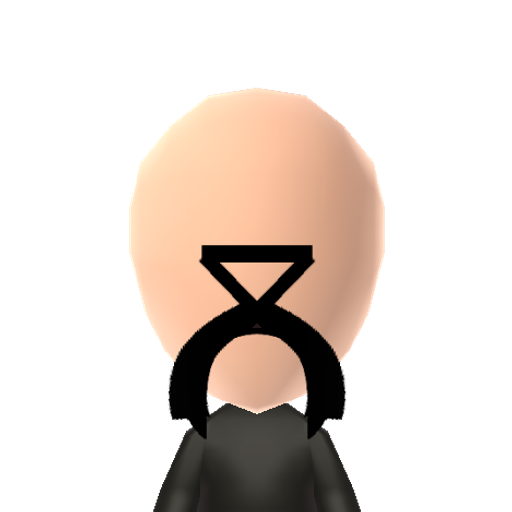 HeadStand Mii character: A pedestal stand on a head