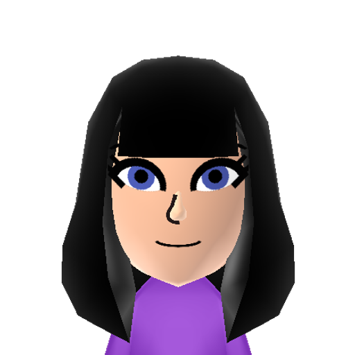 Twilight S Mii character: "Equestria Girls" version of Twilight Sparkle from "My Little Pony".
