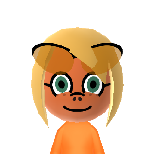 Apple Jack Mii character: She is one of the main characters in "My Little Pony: Friendship is Magic". She represents the element of honesty and she works at Sweet Apple Acres mainly as an apple bucker.