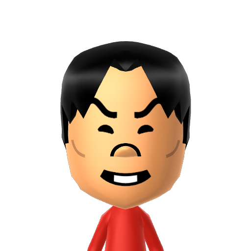Miyamoto Mii character: A Mii from Wii Sports Resort: Meme Squad, a mod for Wii Sports Resort