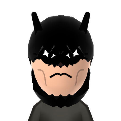 Batmii Mii character: These are extracted and derived from the Mii Central Miis from the 3DS Miitopia.