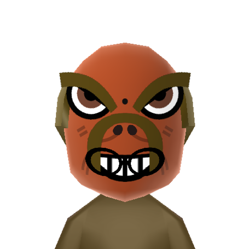 Dinosaur Mii character: A dinosaur from the Jurassic period.