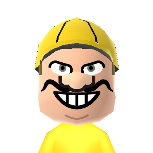 Wario Mii character preview
