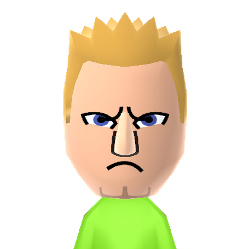 Guile Mii character: U.S. Air Force Major with a flat-top from the Street Fighter game series.