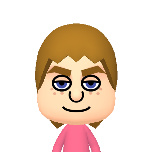 ㊑㊒㊓㌀㌅㌕ Mii character: This Mii is from the Switch SDK as a SampleDB Mii.