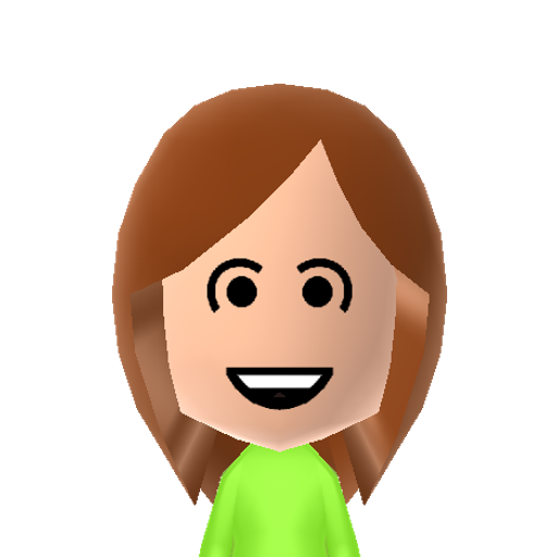 Peggie Mii character: From the online game "Papa's Hot Doggeria", Peggy is an American girl and one of Papa Louie's customers. She is one of the chefs along with Taylor.