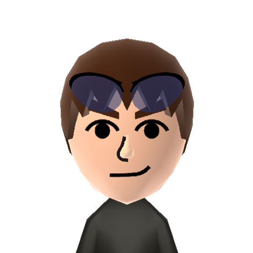Dan TDM Mii character: AKA DanTDM, YouTube gamer who loves Minecraft.
